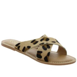 Pebble Slip On Sandal -Selected Fashion Shoes Store 22608 LEOPARD l