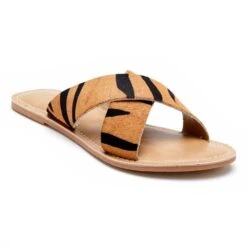 Pebble Slip On Sandal -Selected Fashion Shoes Store 22608 TIGER l