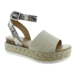 Topic Platform Espadrille Wedge Sandal -Selected Fashion Shoes Store 23498 BGEDENSNK l