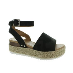 Topic Platform Espadrille Wedge Sandal -Selected Fashion Shoes Store 23498 CAMO l